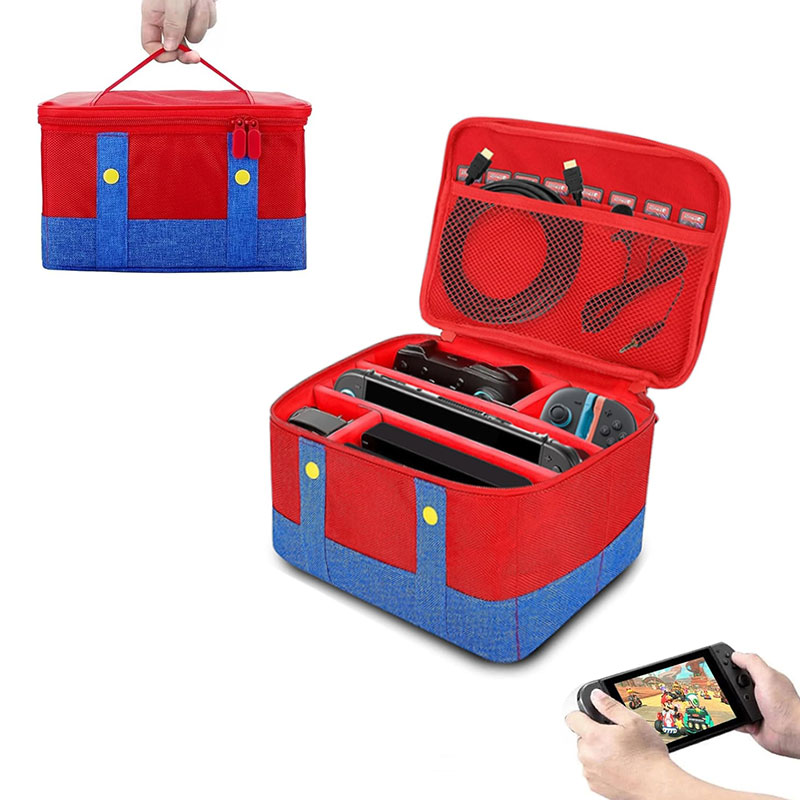 아싸라봉 닌텐도 스위치 2 OLED  마리오 벨크로 분리수납 올인원 가방 케이스 수납 보관함 여행용 캠핑용 14,900원