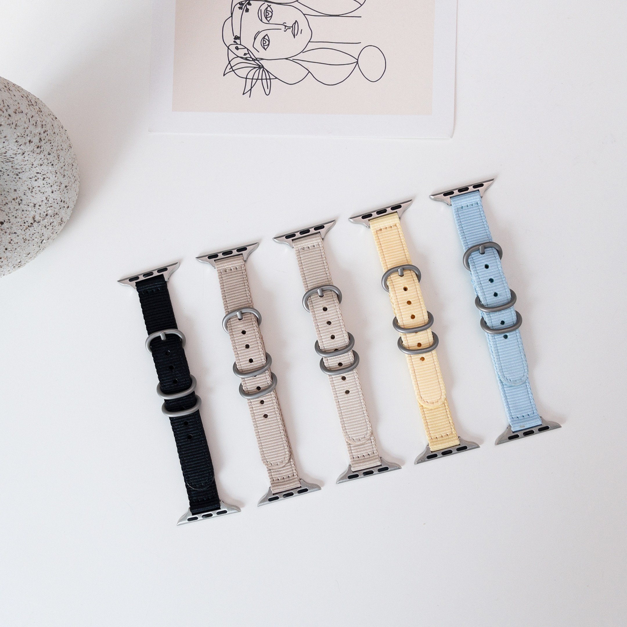 아이메이드잇 애플워치 호환 7/6/5/4/3/SE 슬림 나토밴드 스트랩 15,000원