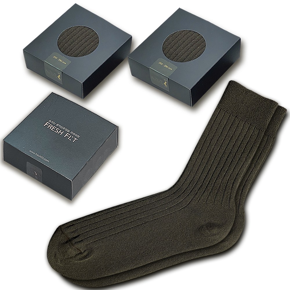 남성 골지 중목양말 - 땀안차고 발냄새 없는 프리미엄 종이섬유양말 프레쉬핏 33,200원