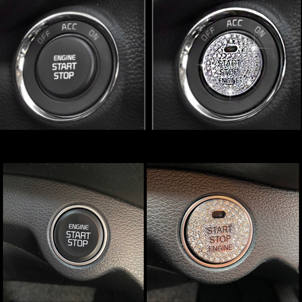 자동차 엔진시동키버튼 커버 기아 현대 스타트버튼 스티커 몰딩 액세서리 카킹즈, 1개 15,000원