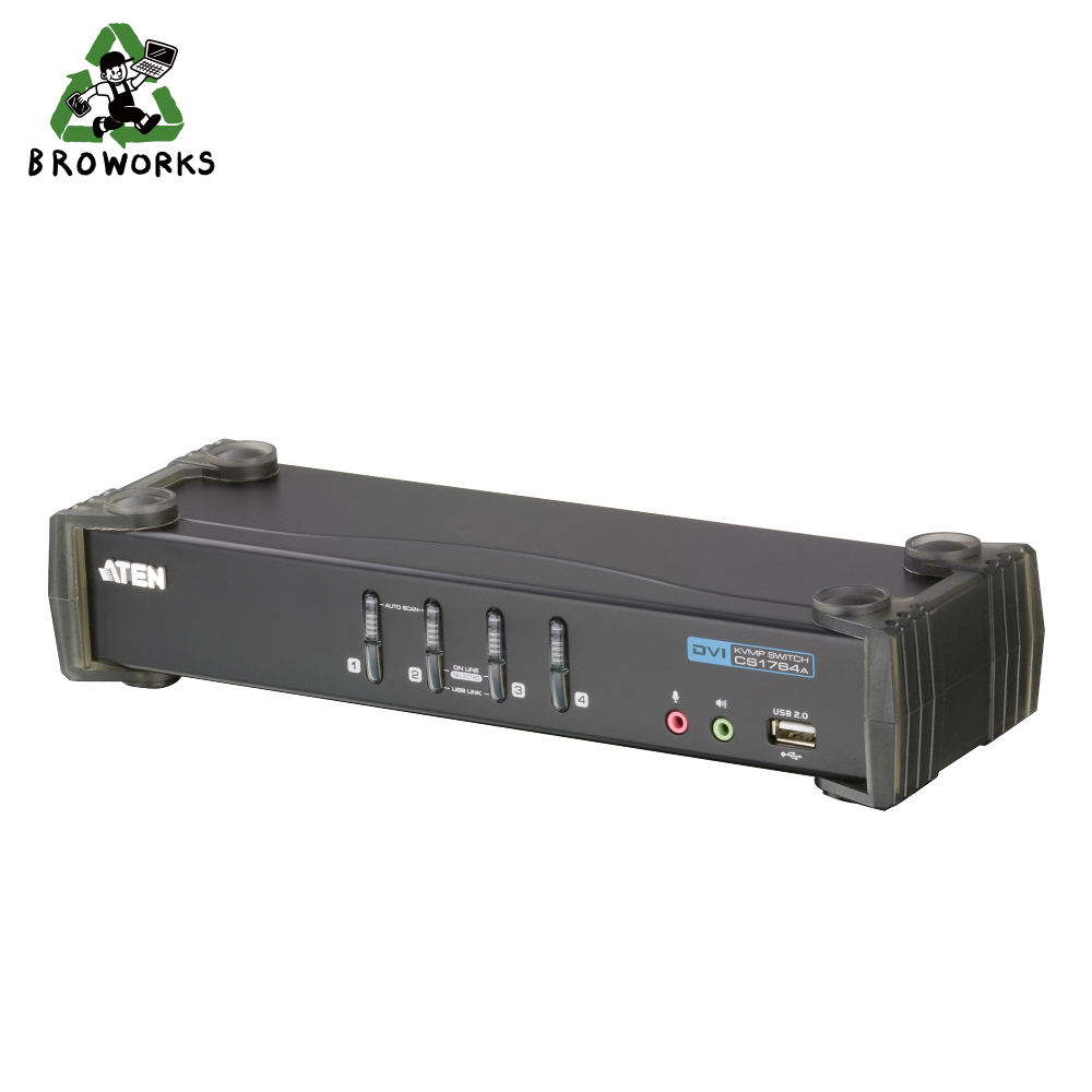ATEN 에이텐 CS1764A DVI KVM 스위치 4:1 케이블포함 320,000원