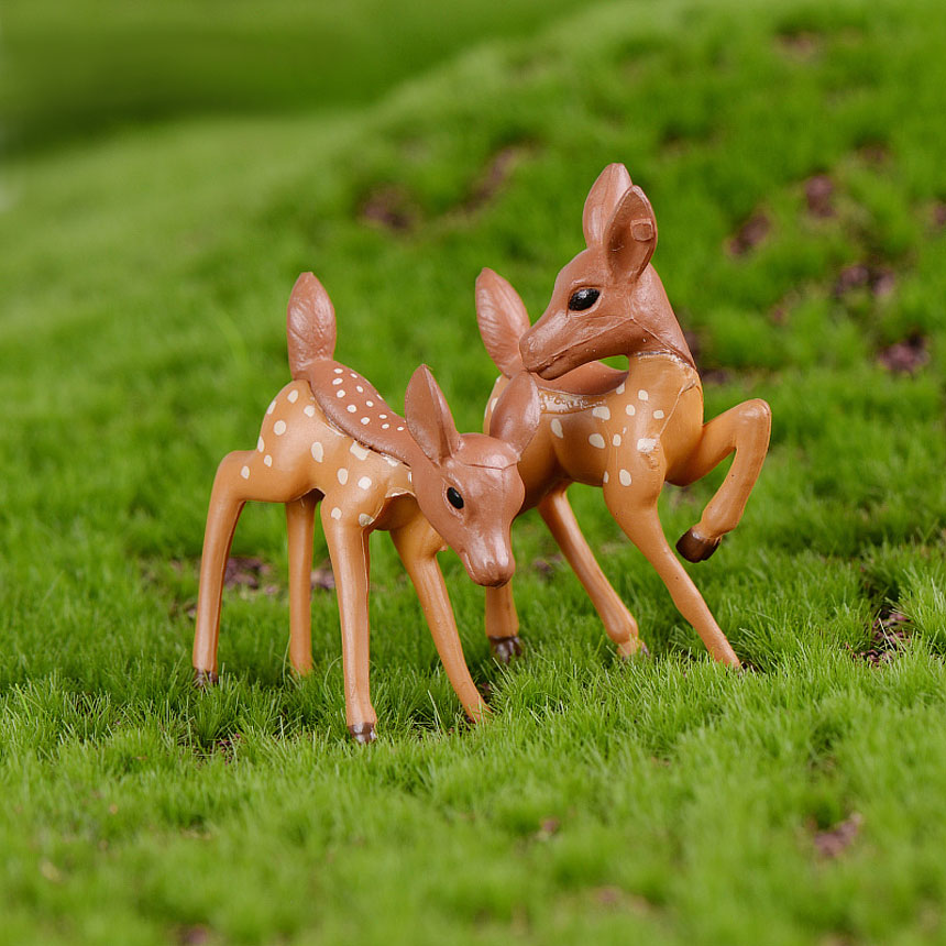 미스토토 테라리움 재료 꽃사슴 미니어처 동물피규어 화분꾸미기, P087_꽃사슴-등무늬 1,150원