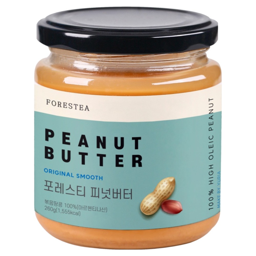 유리아 포레스티 땅콩버터, 1개, 260g 8,500원