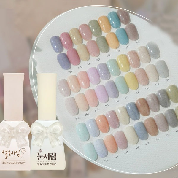 캔디젤 스노우벨벳젤 28종세트 윈터 네일벨벳젤, 1개 265,000원