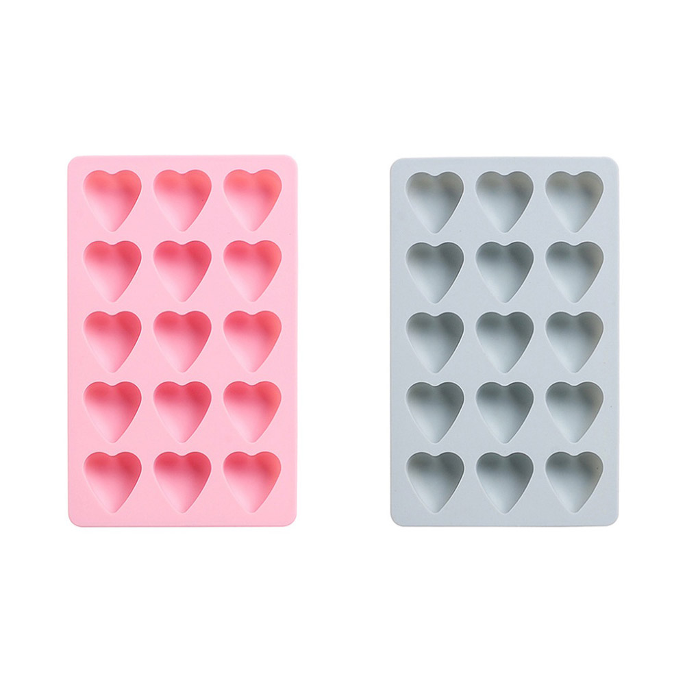 얼음 하트 실리콘 몰드 15구, 블루, 핑크, 1세트 8,000원
