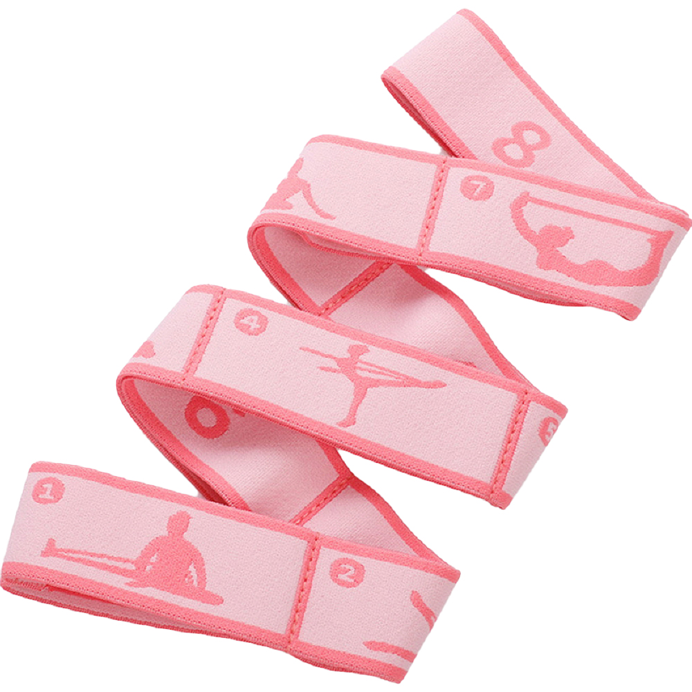 라이프스윗 요가 무용 스트레칭 근력운동 탄성 저항 밴드 8단계, 핑크, 1개 12,000원