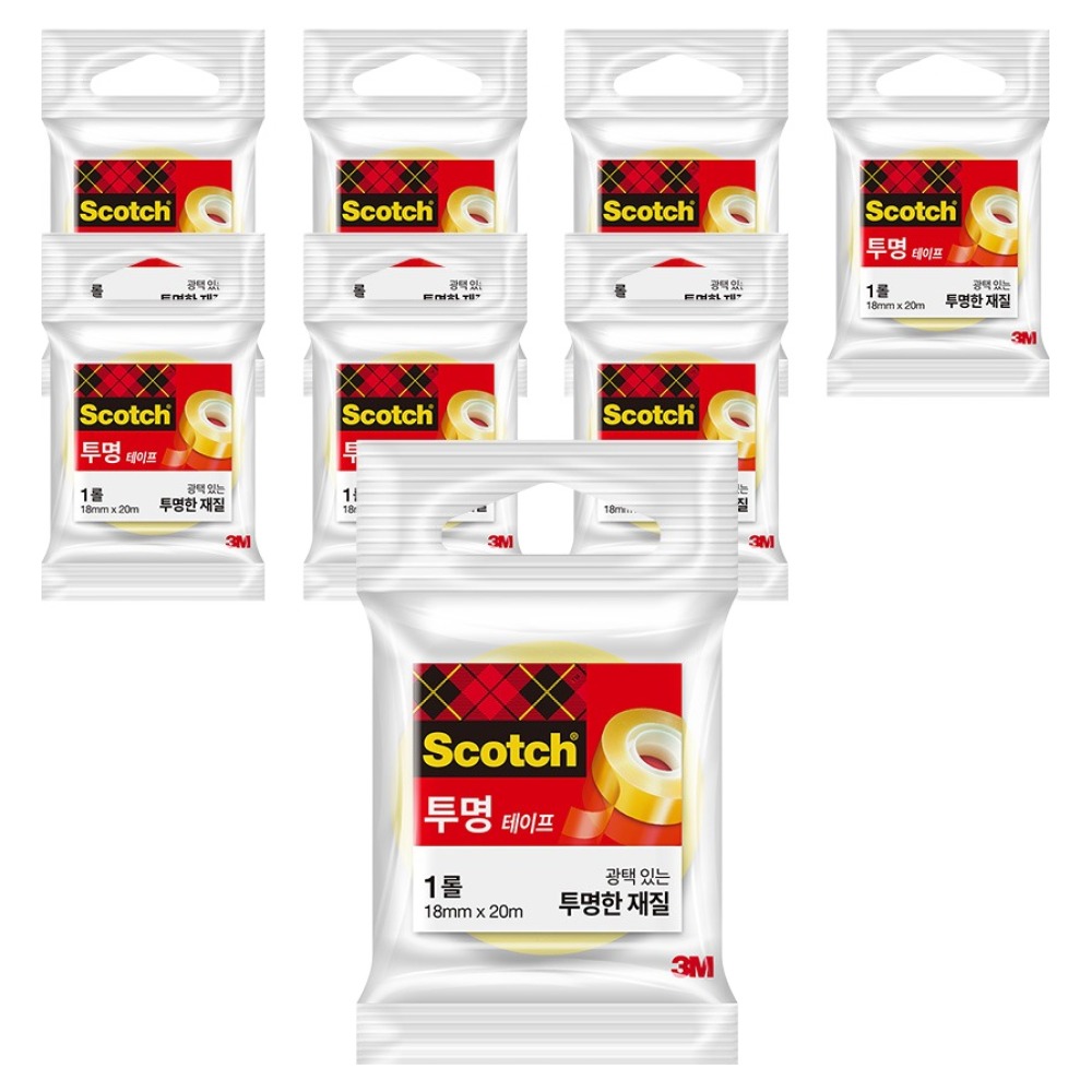 스카치 투명 테이프 550 리필 18mm x 20m 9,730원