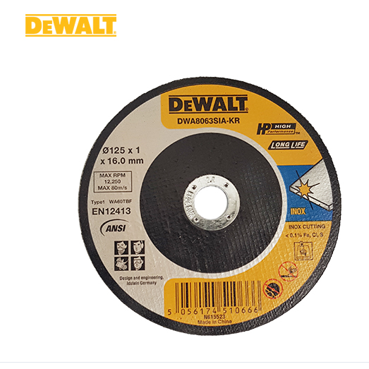 디월트 그라인더날 5인치 절단석 금속용 DWA8063SIA 묶음 100개입 61,990원