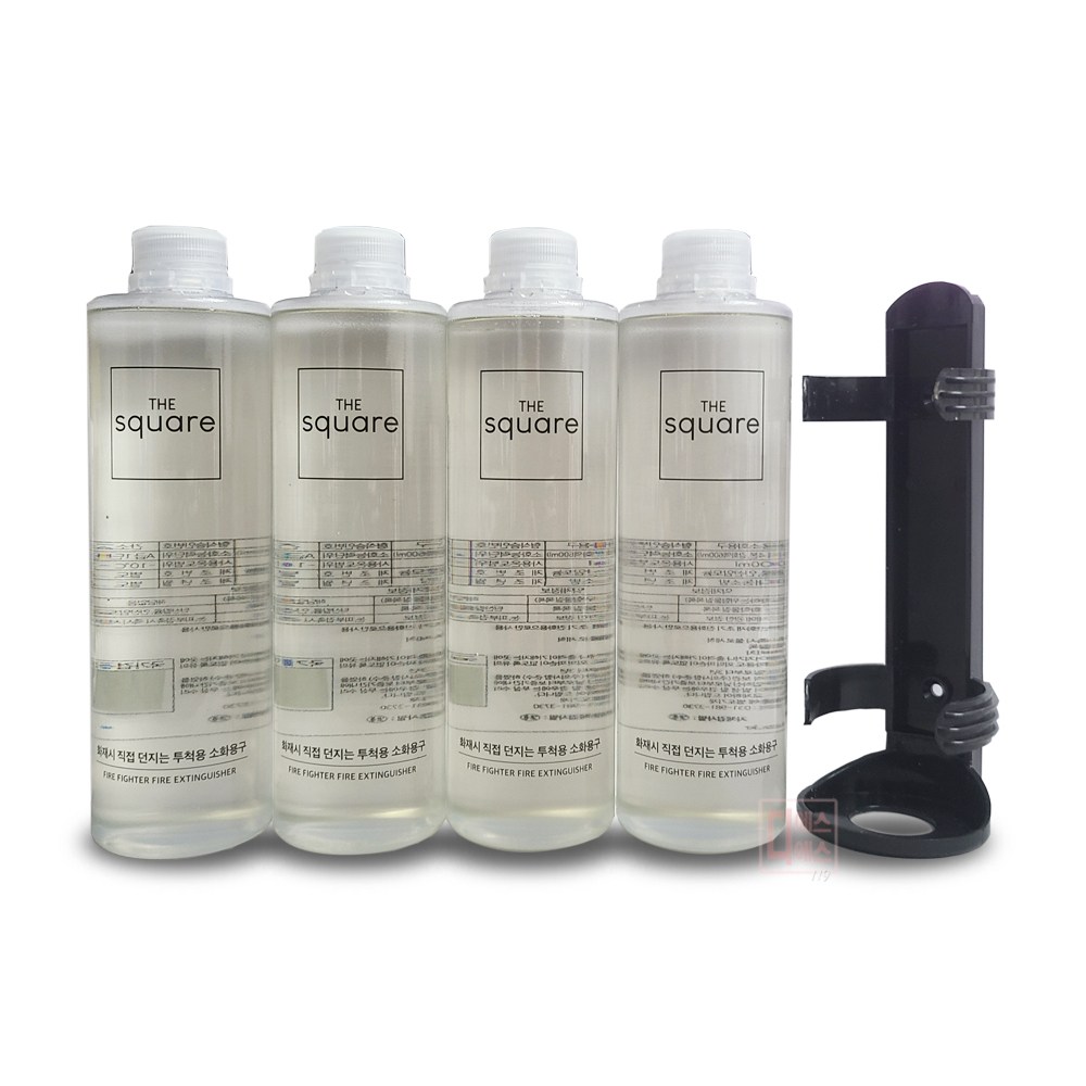 국산 투척용소화기 600ml X 4개 셋트 거치대포함 무료배송 32,200원