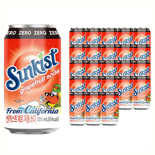 썬키스트 제로 자몽소다, 355ml, 24개 14,900원