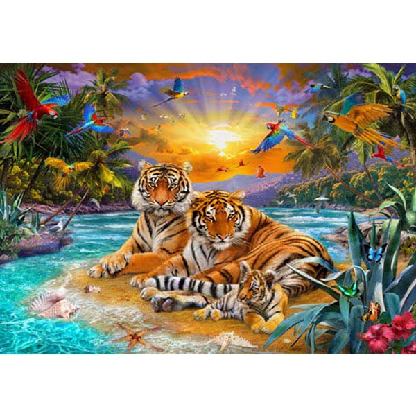 1000피스 직소퍼즐 환상의 숲 호랑이가족 (액자옵션선택) HP1006 21,850원