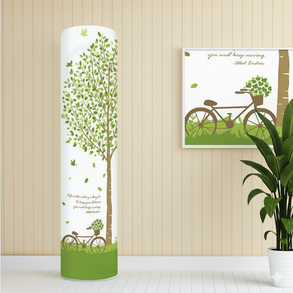 스탠드 에어컨 원형 커버 먼지방지 세탁가능 사계절용 31,280원