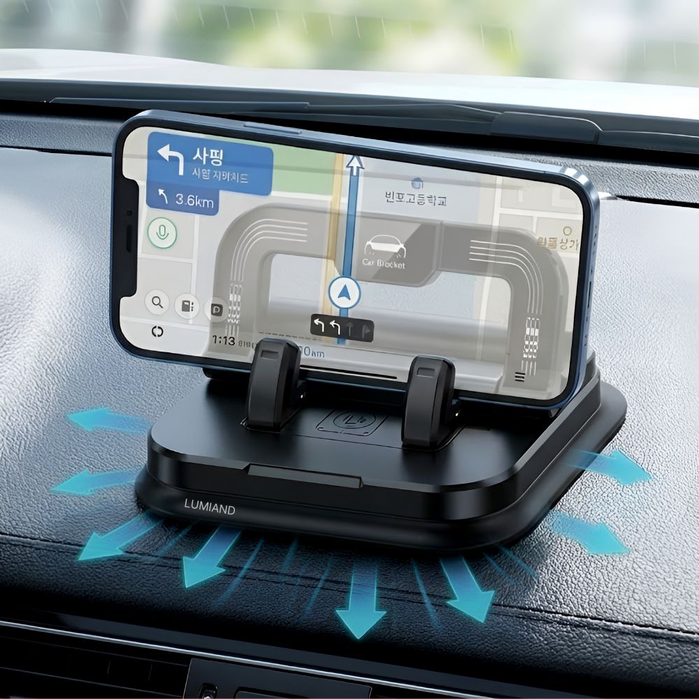 루미앤드 튼튼한 차량용 거치대 회전식 핸드폰 거치대, 블랙, 1개 10,890원