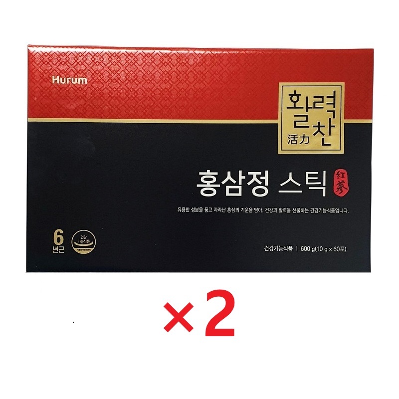 휴럼 활력찬 홍삼정 스틱 10g x 60포 2개월분 코스트코 선물세트 199,900원