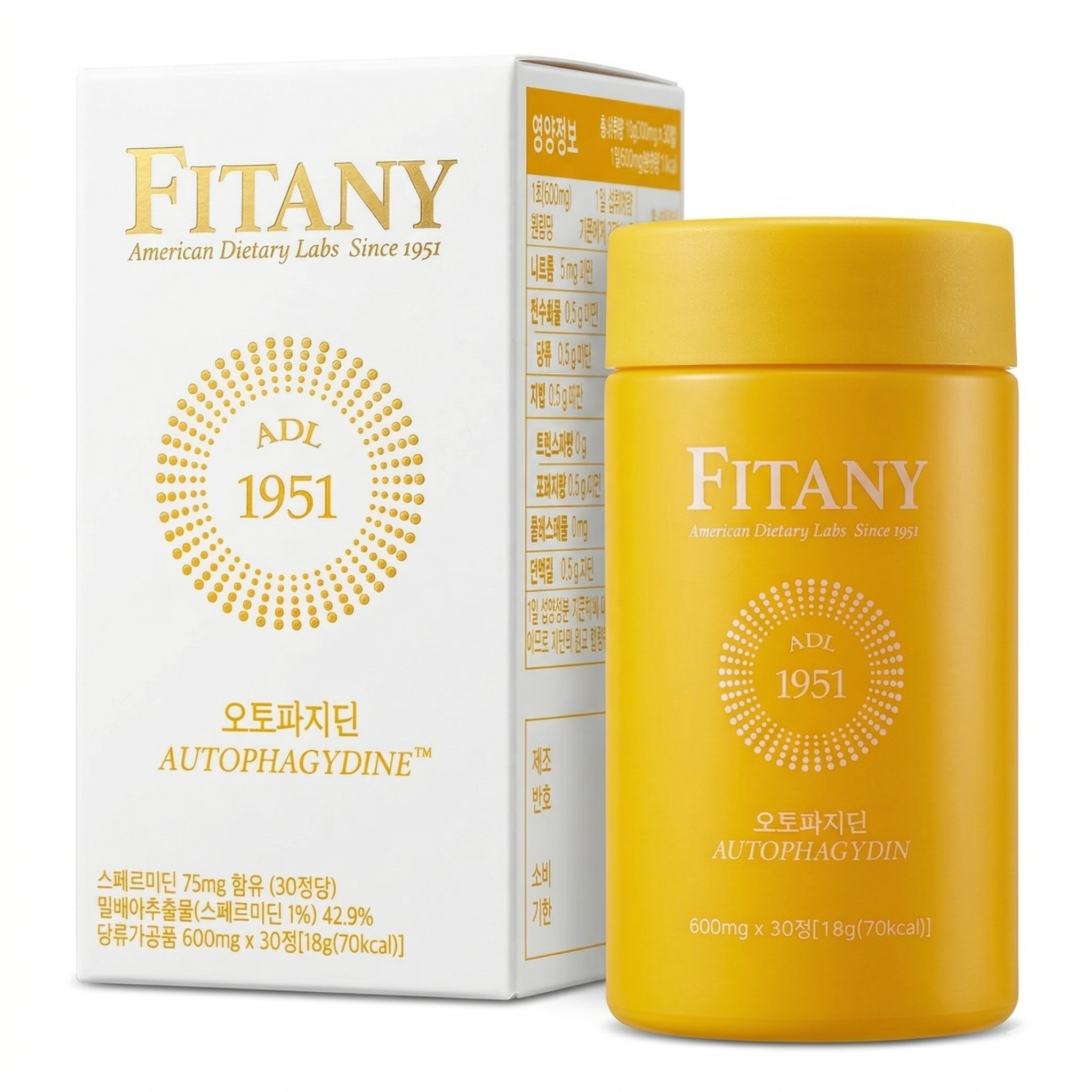 [FITANY] 피타니 고순도 오토파지딘 스레프미딘 영양제, 1박스, 30정 74,000원