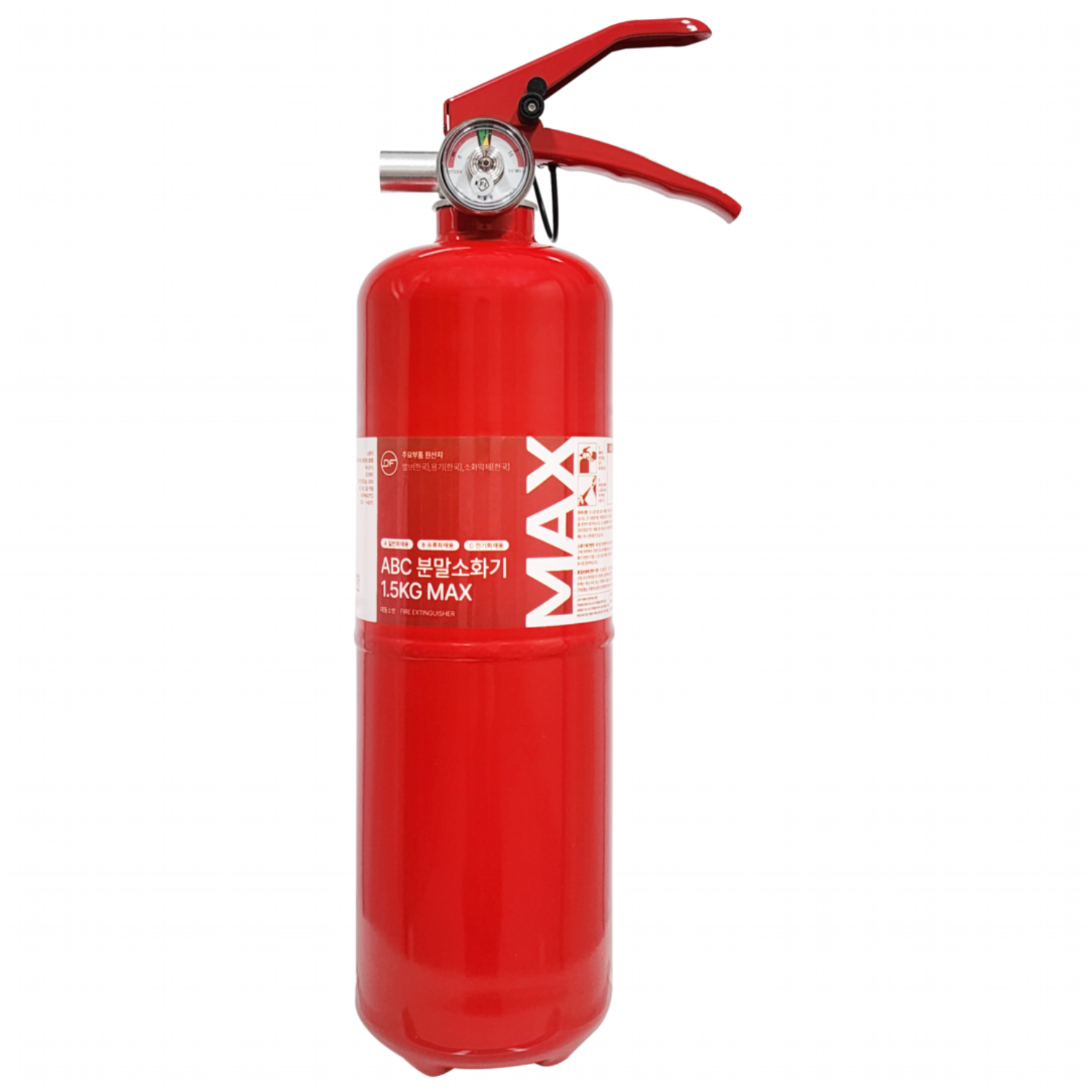 국산 1.5kg ABC 분말 소화기 Max 가정용 축압식 아파트 오피스텔 KFI 국가검증 스티커+점검표 증정, 1개, 1.5kg 22,900원