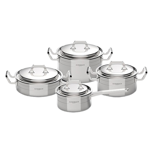 알텐바흐 시그니처 인덕션 알파실버 통7중 냄비세트, 실버, 편수 16cm + 양수 20cm + 양수 24cm + 전골 24cm, 1세트 1,068,000원