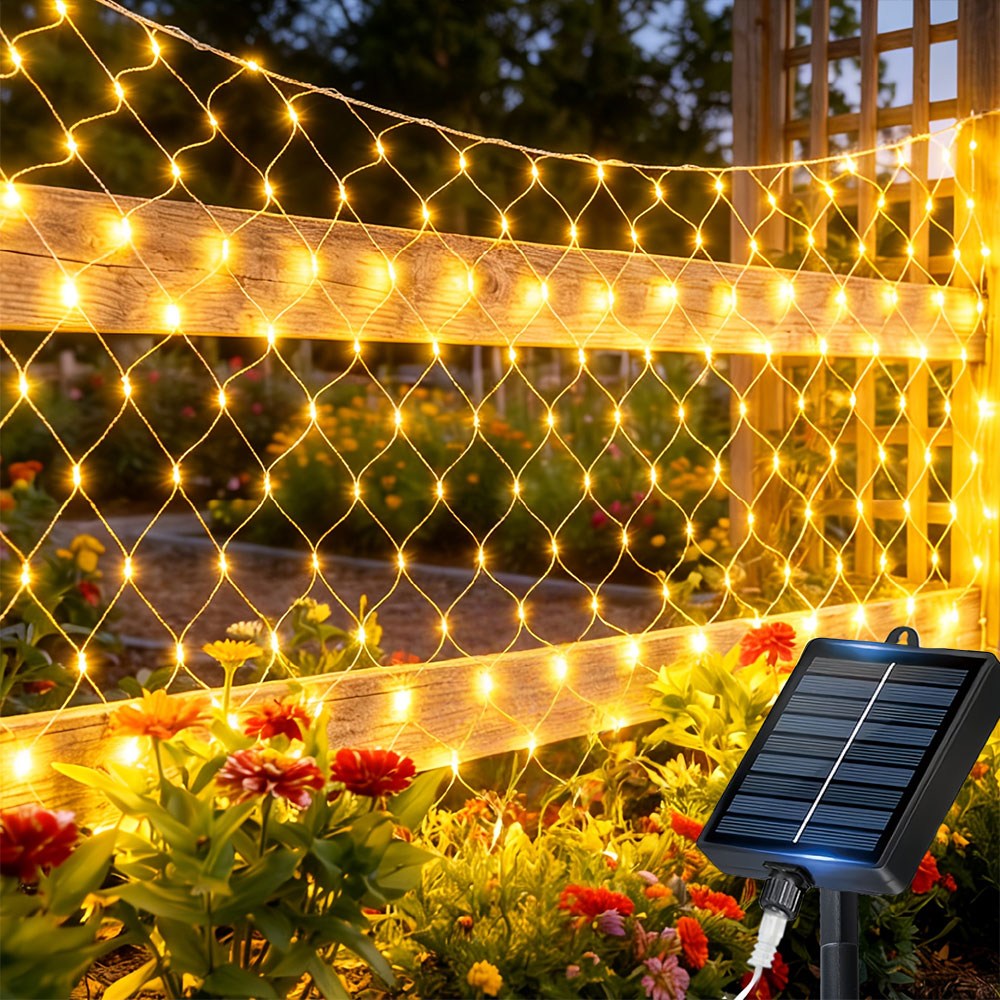 KELAKE 태양광 그물형 led 줄조명 LED 트리등 정원장식트리등 리모컨 포함 15,700원