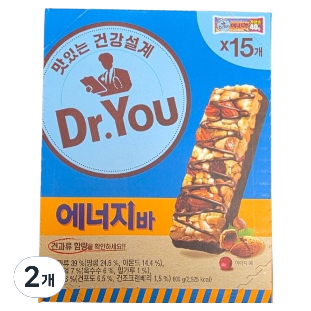 닥터유 에너지바 15p, 600g, 2개 28,660원