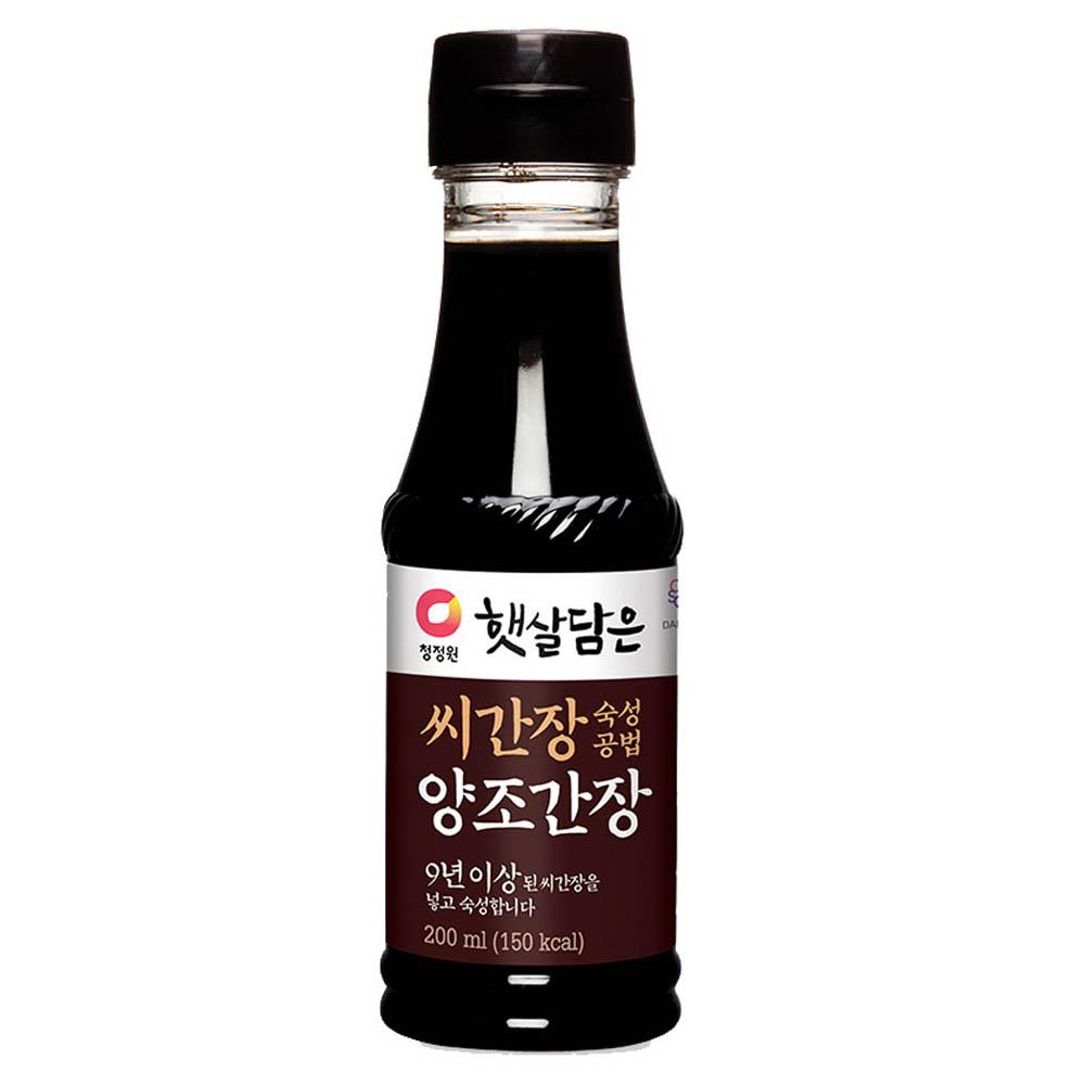 청정원 햇살담은 씨간장 숙성공법 양조간장 200ml 전통장 국요리 조림용 4,150원