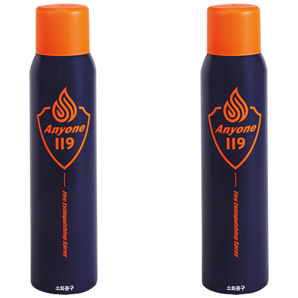 애니원 119 스프레이 소화기 중량620g 1+1 (약제505g) k급소화기 주방용 강화액 미니 휴대용, 2개, 620g 45,850원
