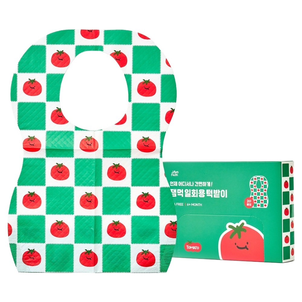 잼먹 유아용 2중방수 일회용 이유식 턱받이 자기주도 6,720원