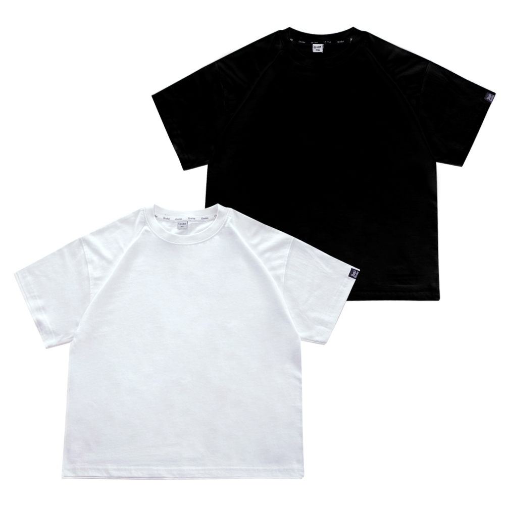 오실롯주니어 남녀공용 베이직 라운드 반팔티 2팩 블랙 화이트 39,900원