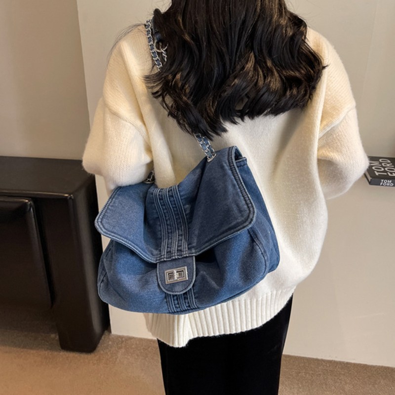 여성 데님 숄더백 대용량 체인백 워크웨어 가방N-0060 21,000원