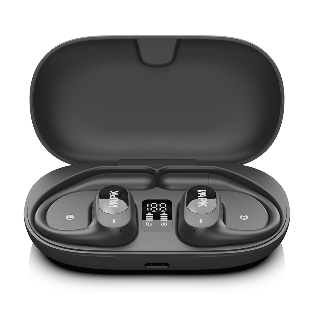 와피크 오픈형 블루투스 무선이어폰 RS3 귀걸이형 HI-FI 5.4 ACC ENC 노이즈캔슬링, 블랙, RS3 94,900원