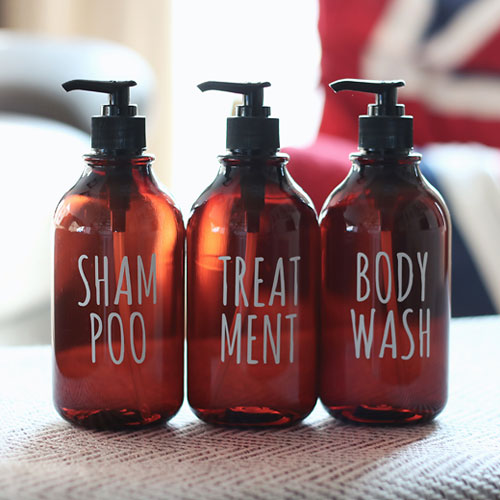 로맨틱노벰버 브라운 욕실디스펜서 - 레터링2 3종세트 8,700원