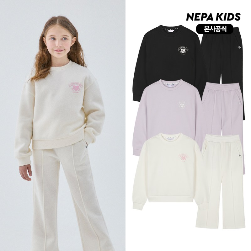 네파 키즈 네파키즈 본사 KL85952 여아 크롭 기모세트 45,760원