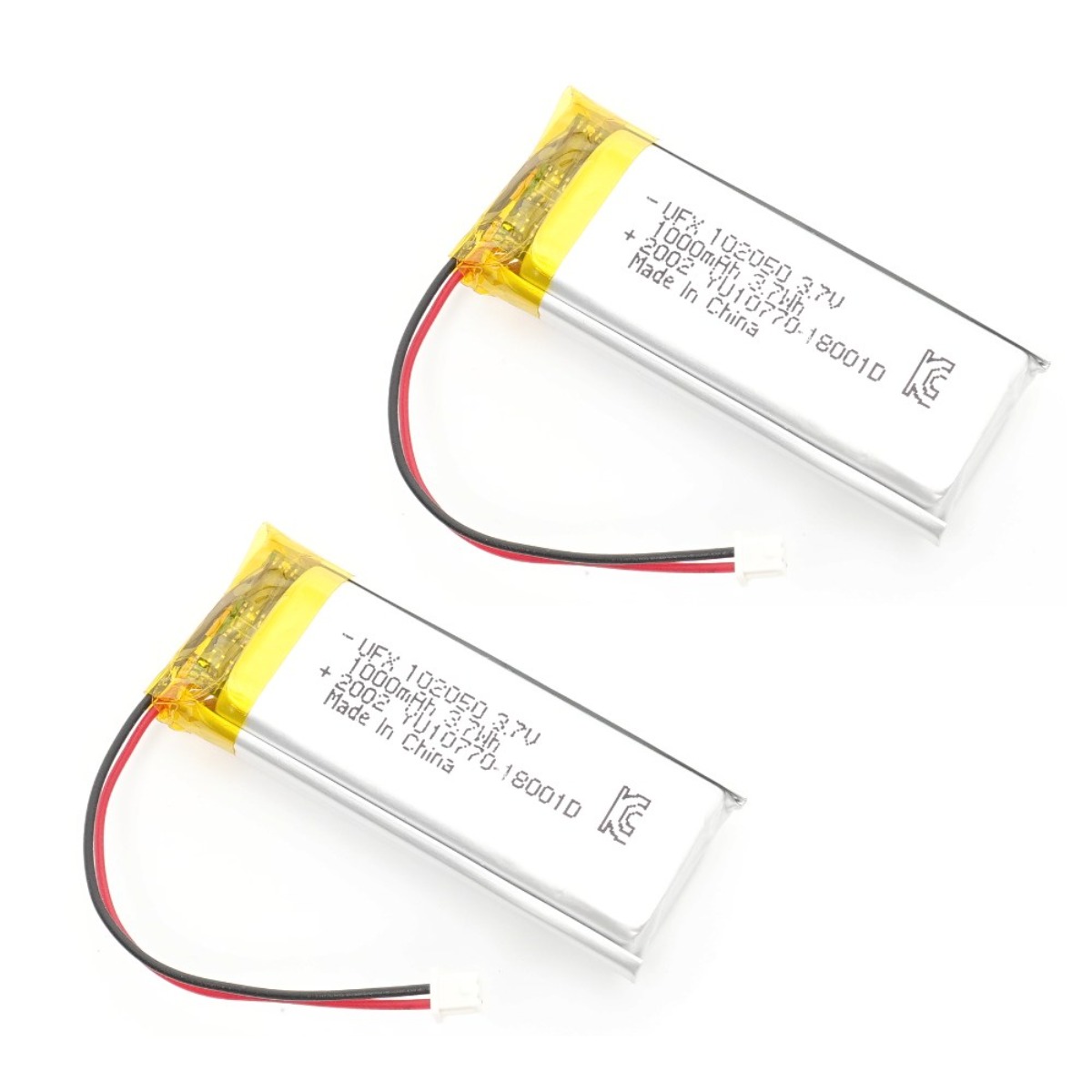 리튬폴리머 리포배터리 건전지 충전 3.7v 1000mAh 102050, 1개, 2개입 8,700원
