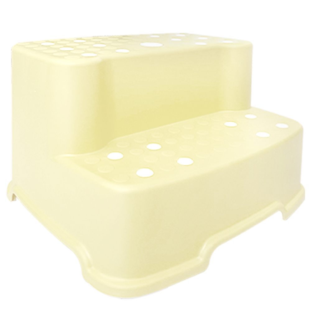 버드시아 논슬립 와이드 2단 디딤대, 파스텔노랑, 1개 5,800원