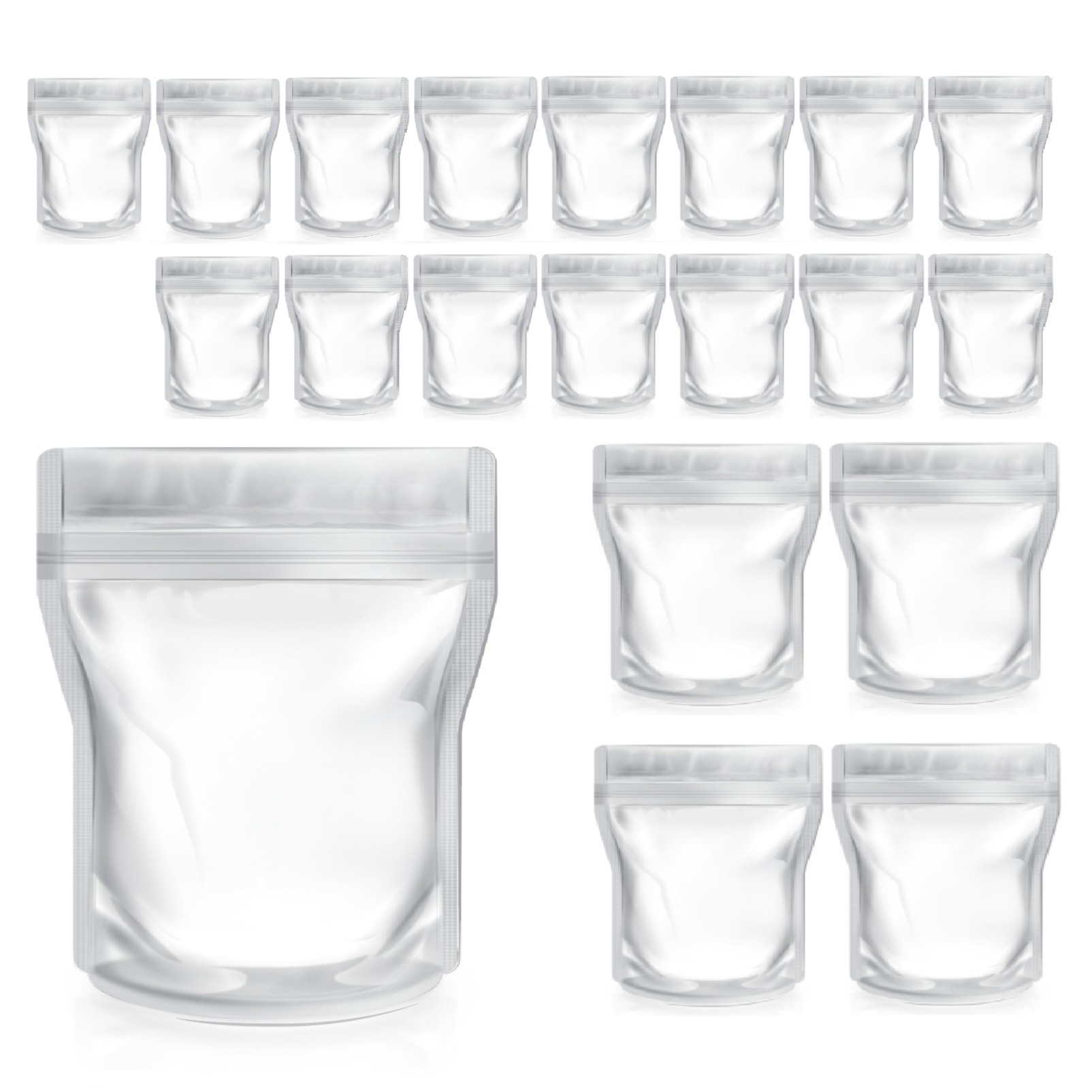 요리를그리다 테이크아웃 투명 지퍼백 250ml 11 x 17 cm, 20개, 1개입, 미니(XS) 4,900원