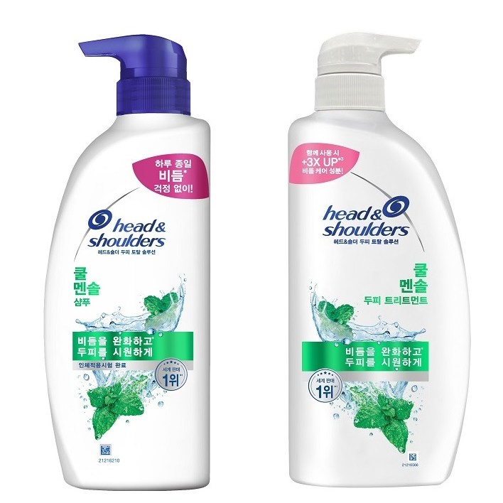 헤드앤숄더 쿨 멘솔 샴푸850ml + 린스850ml 23,000원