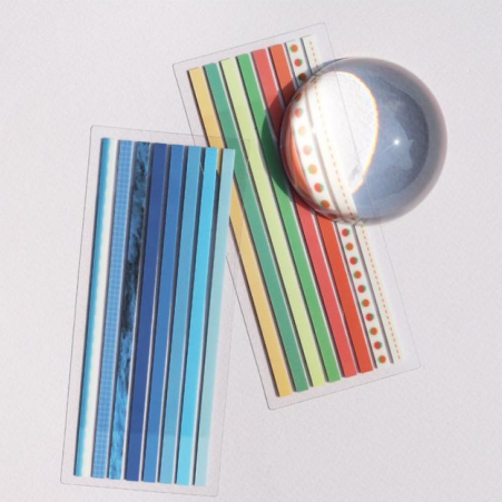 다꾸용품 롱 인덱스 점착 북마크 책표시 얇은 독서용품, 토마토 샐러드(투명) 3,900원