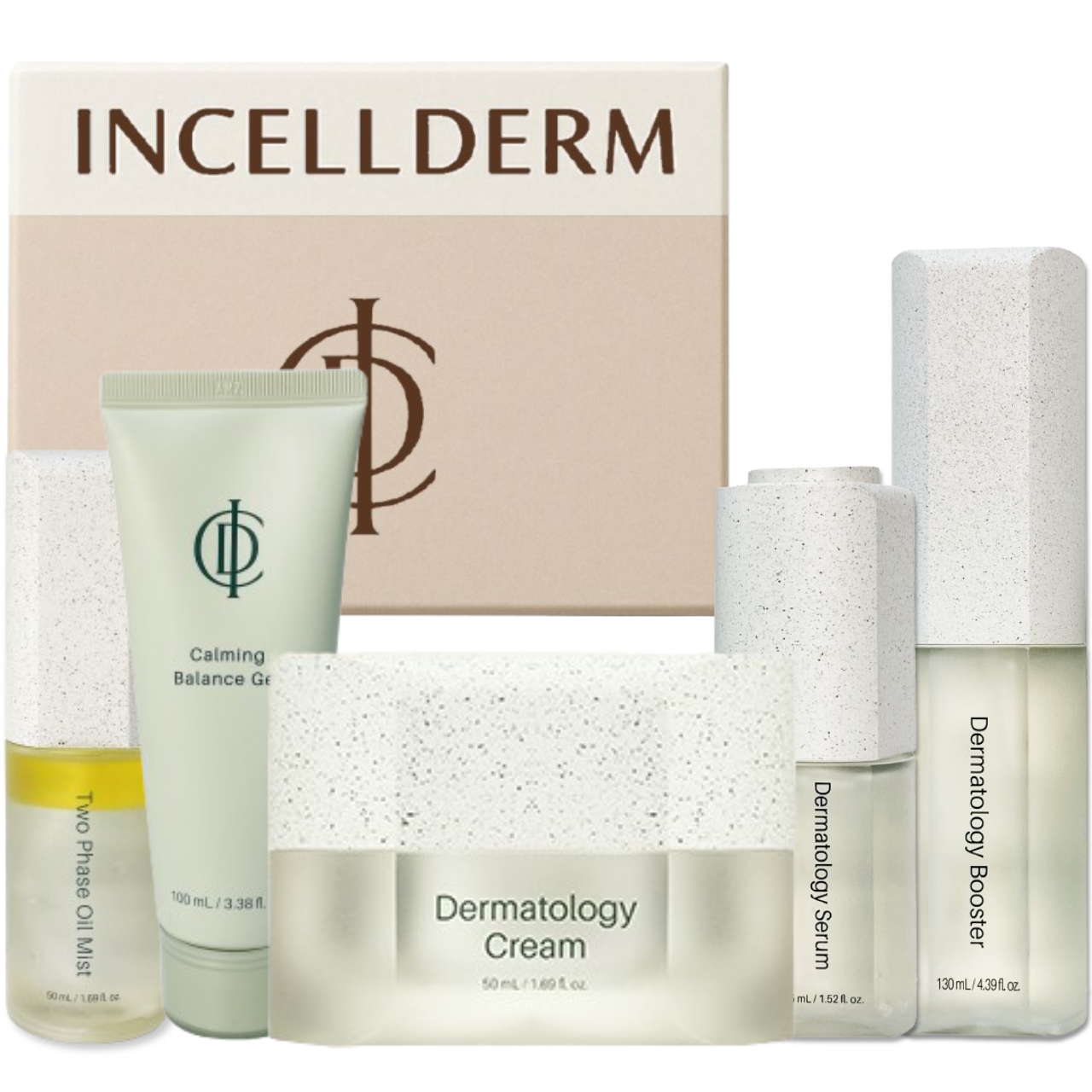 [바코드 식별 제품 정품QR] 인셀덤 5종 더마톨로지 패키지 (부스터 세럼 크림 카밍젤 미스트) INCELLDERM, 1개 288,000원