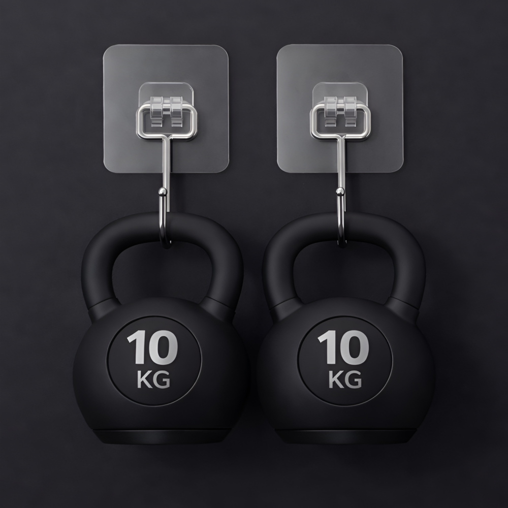 유즈풀템 초강력 무타공 접착식 벽부착 걸이 후크, 투명, 20개, 현재가 9,900원