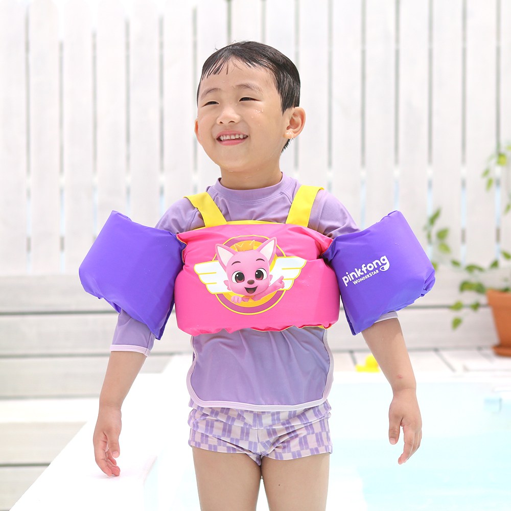 겨울왕국 핑크퐁 팬콧 시크릿쥬쥬 유아 아기 어린이 암링 암링자켓 퍼들점파 팔튜브, 핑크퐁 원더스타 암링자켓, 1개 29,900원