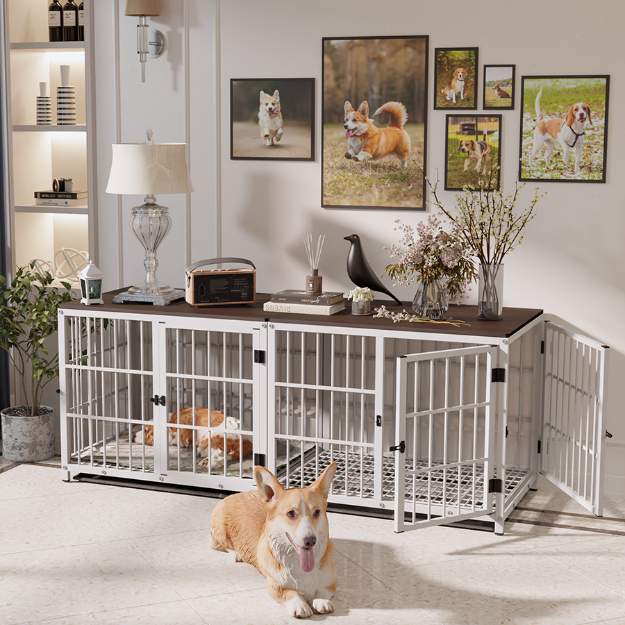 BingoPaw 강아지 원목 사각 케이지 철장 나무집 가구 하우스 튼튼한 무한한 연장 가능 125,000원