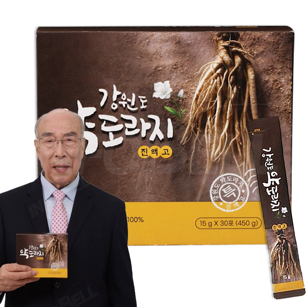 [TV홈쇼핑정품 인포벨]김기현 강원도 지리산 약도라지 진액고 간편 스틱 겨울 목 건강 최정원 최주봉 진액, 30개, 15g 29,900원