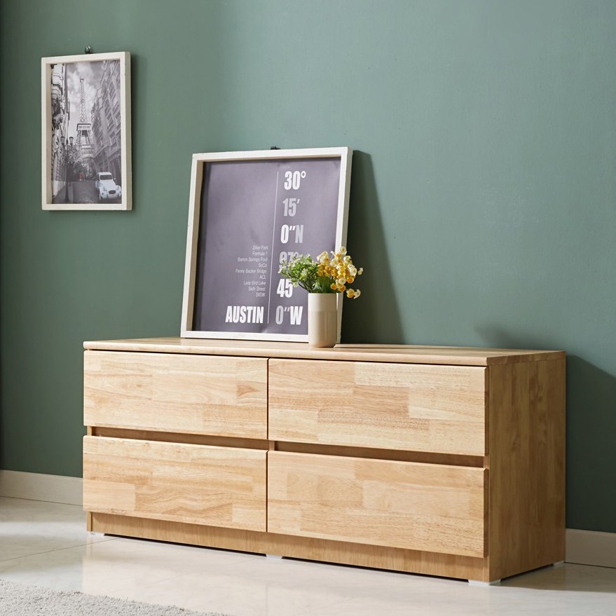 2단 원목 수납장 서랍장 러버 1200 (원색) 팀버스리빙 172,900원