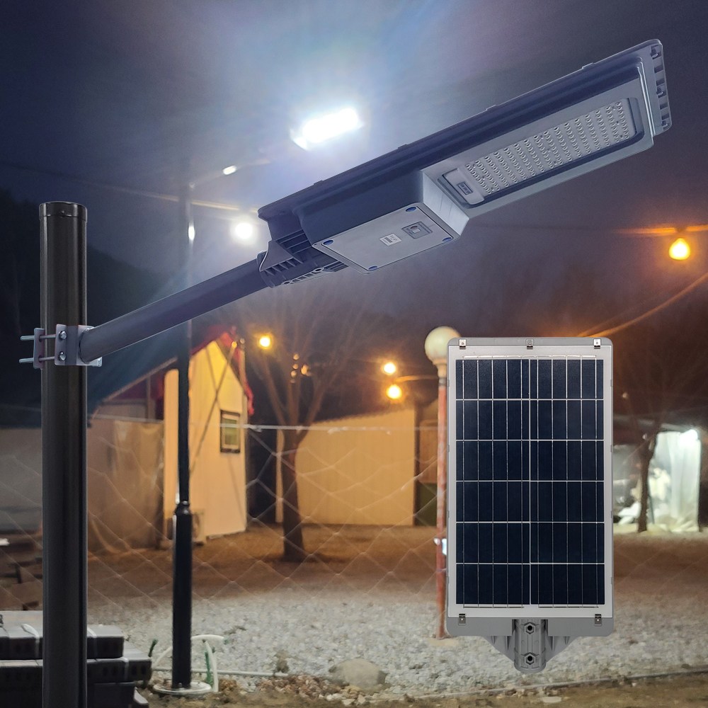솔까든 태양광 가로등 LED 전등 야외등 일체형 농막 전원주택 고급솔라등 144LED 태양열 에너지 충전 솔라 이면도로 가로등 297,500원