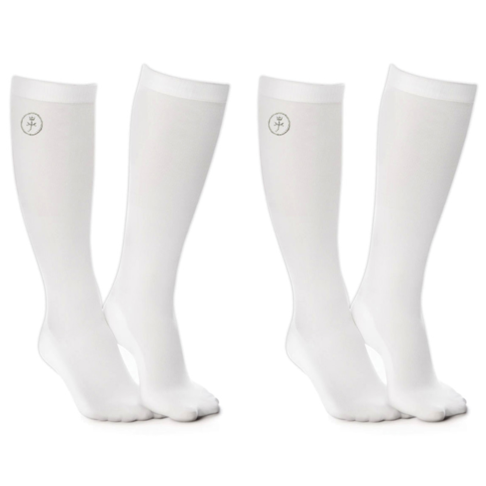 까스텔바작 여성용 논슬립 쿠션 트윙클 니삭스 2켤레 묶음 CSW-140, 화이트, 2세트 15,000원