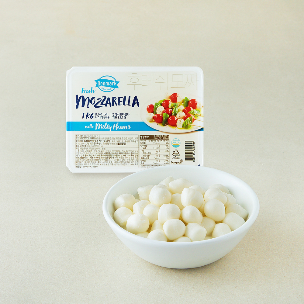 [로켓프레시] 덴마크 동원 후레쉬 모짜렐라 보코치니, 1kg, 1개, 1개입 16,240원