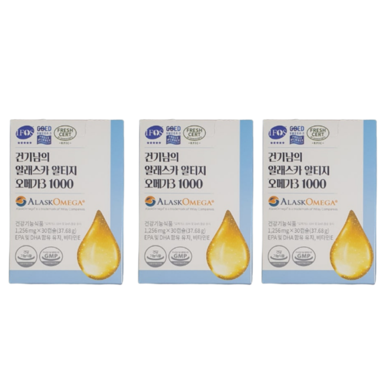 건기남의 알래스카 알티지 오메가3, 3개, 30정 63,330원