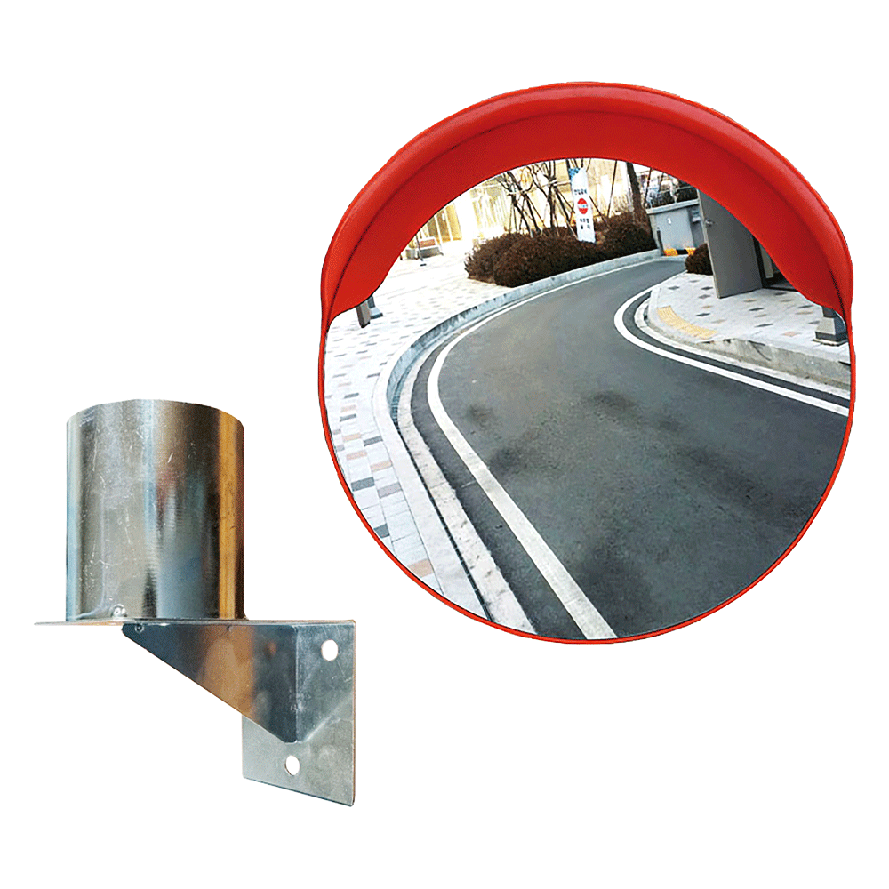 PC반사경 600파이 벽브라켓 세트, 반사경(주황)+브라켓(스틸), 1개 44,200원