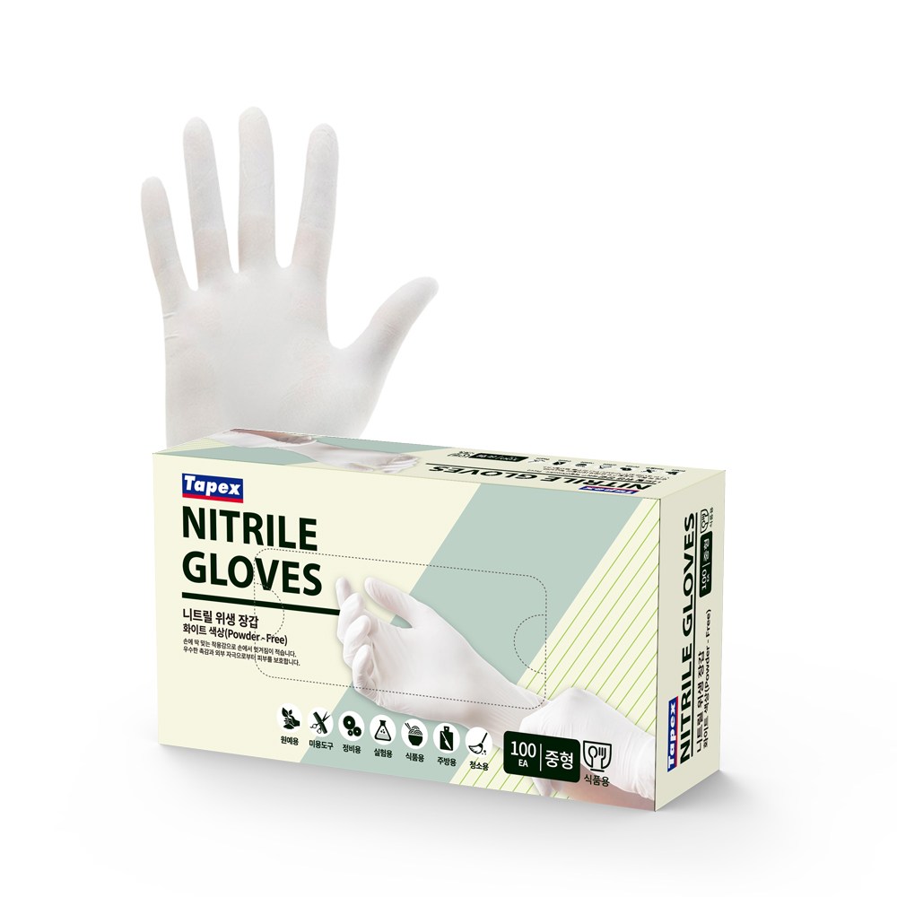 테이팩스 니트릴장갑 100매 7,000원
