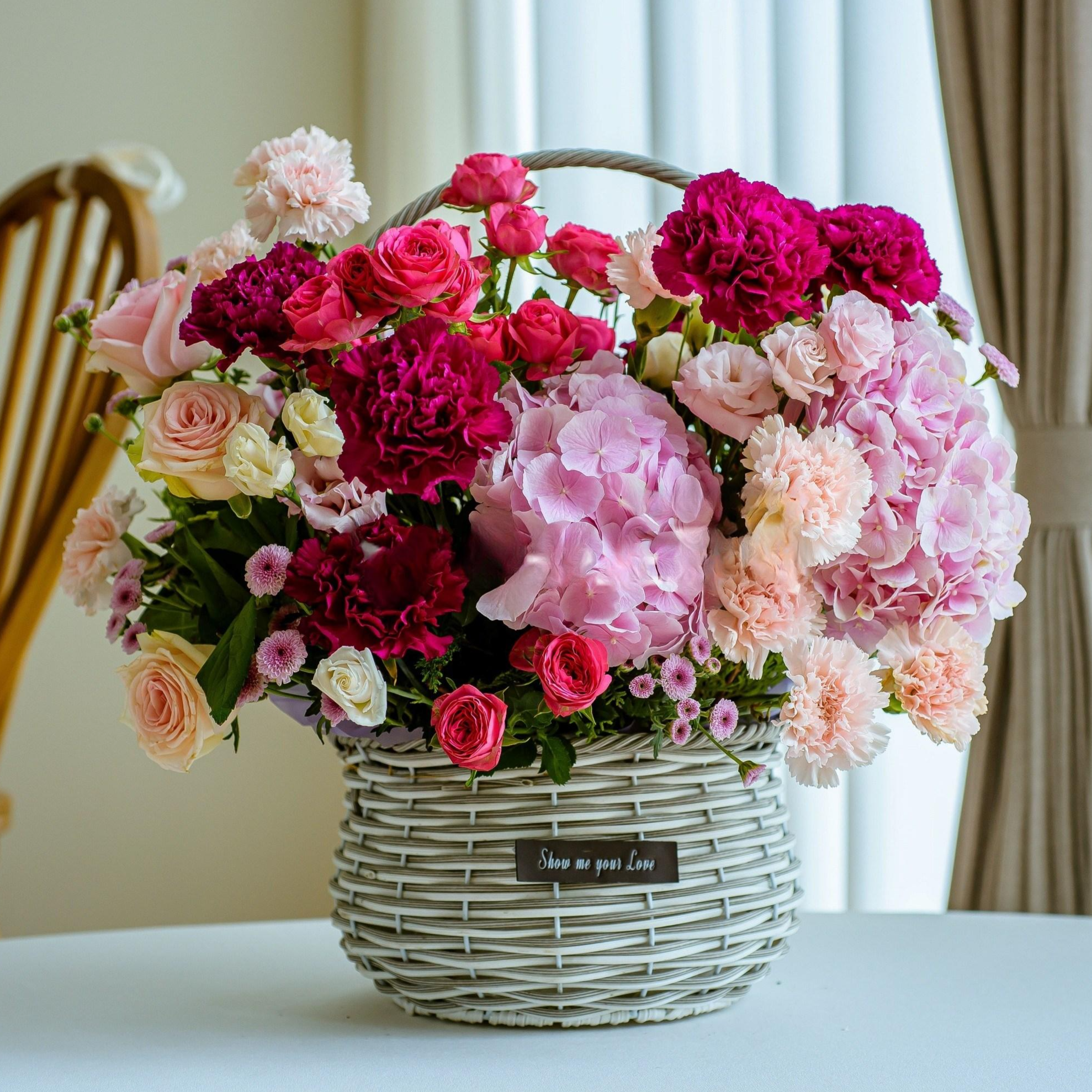 나눔플라워 전국 꽃바구니 생일꽃배달 생일 생신 부모님 환갑 칠순 팔순 축하 선물 승진 정년 퇴직 기념일 와이프 꽃배달서비스 당일꽃배달, 1개 114,000원