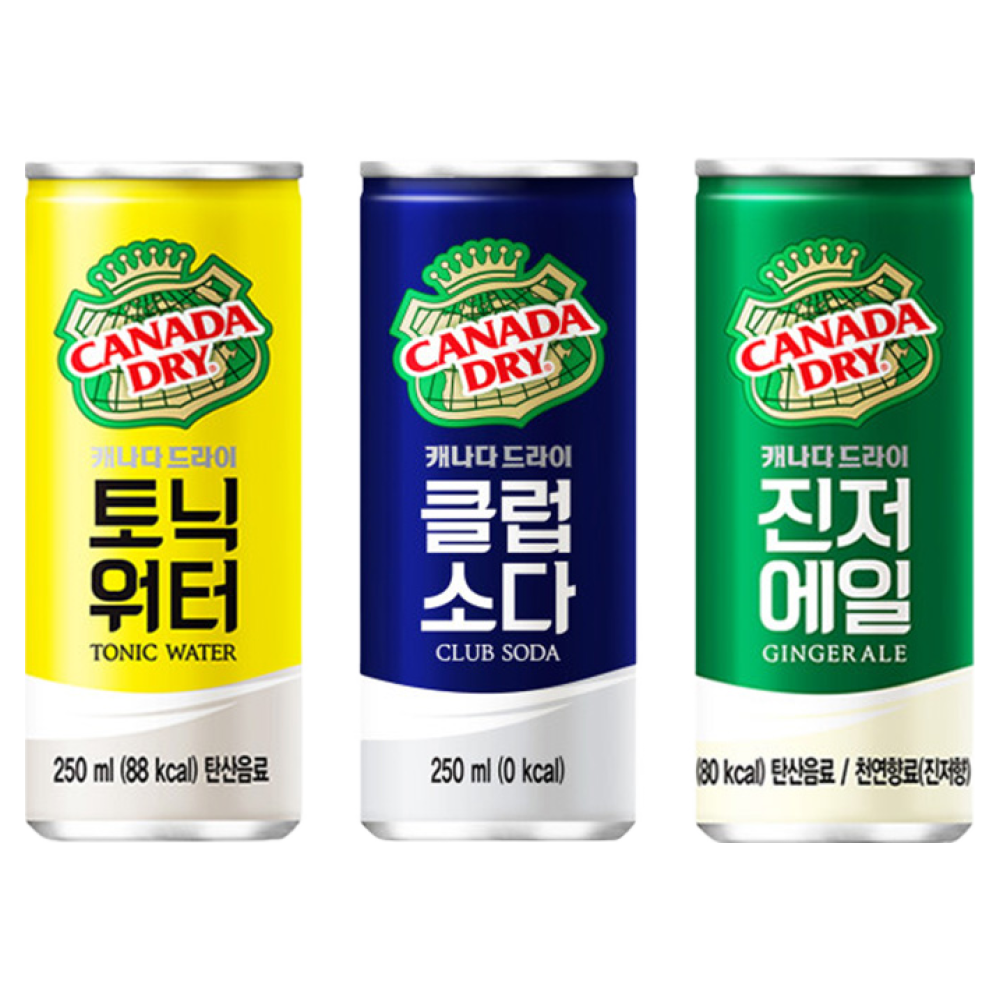 [메리박스] 캐나다드라이 30개 진저에일10 토닉워터10 클럽소다10 19,800원